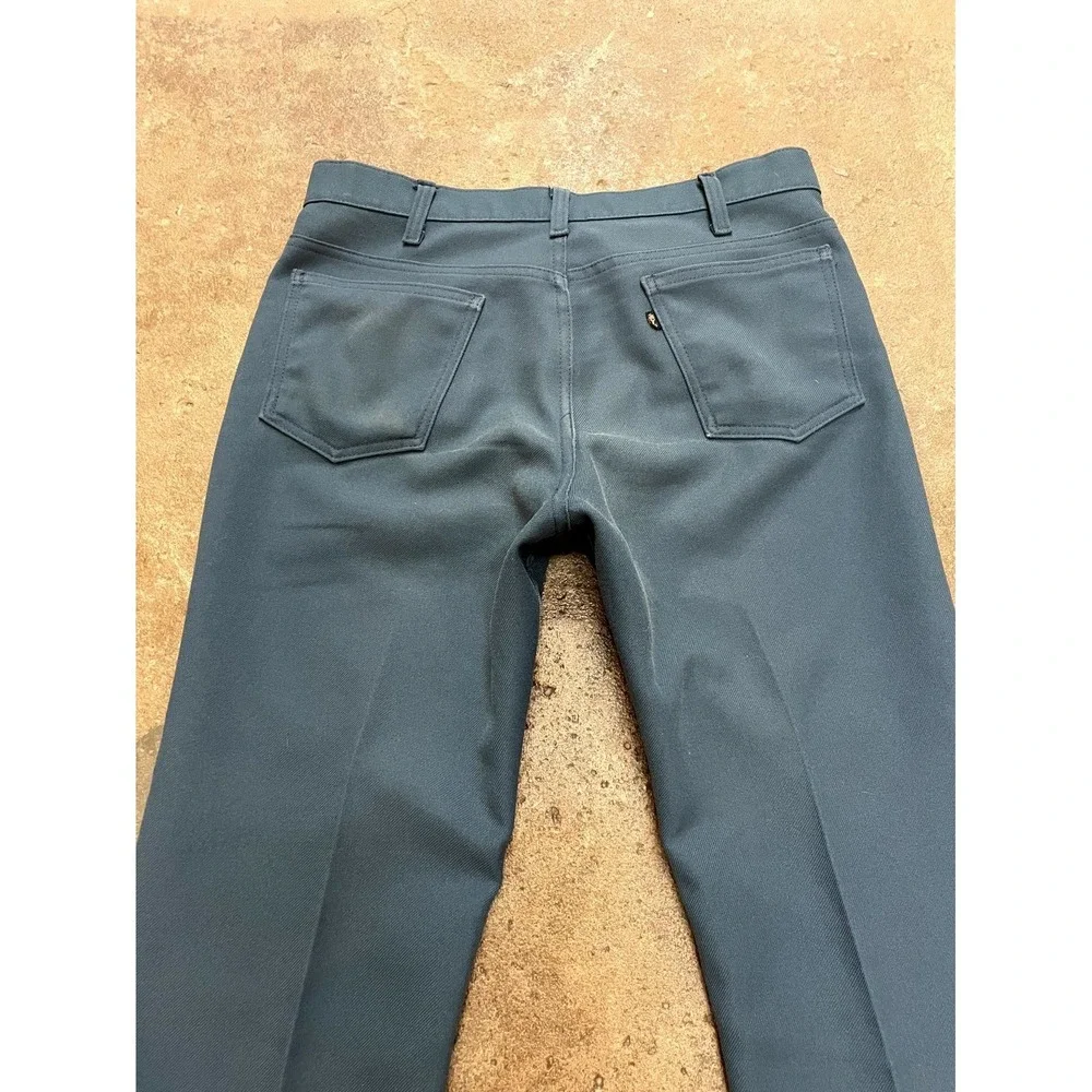 Vintage Levi's Chino Pants Mens 34x30 Teal‎ Mid Rise Bootcut Leg Western Casual